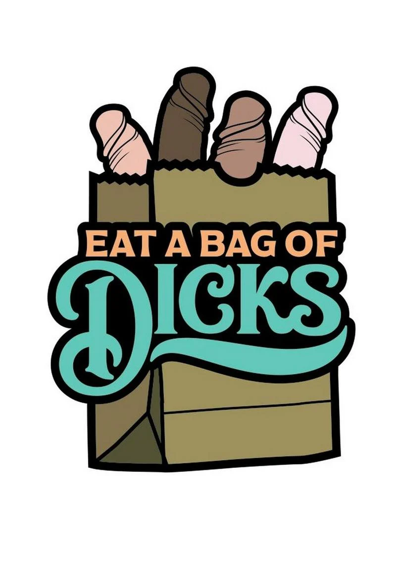 Eat a Bag of Dicks Enamel Pin - Image 2