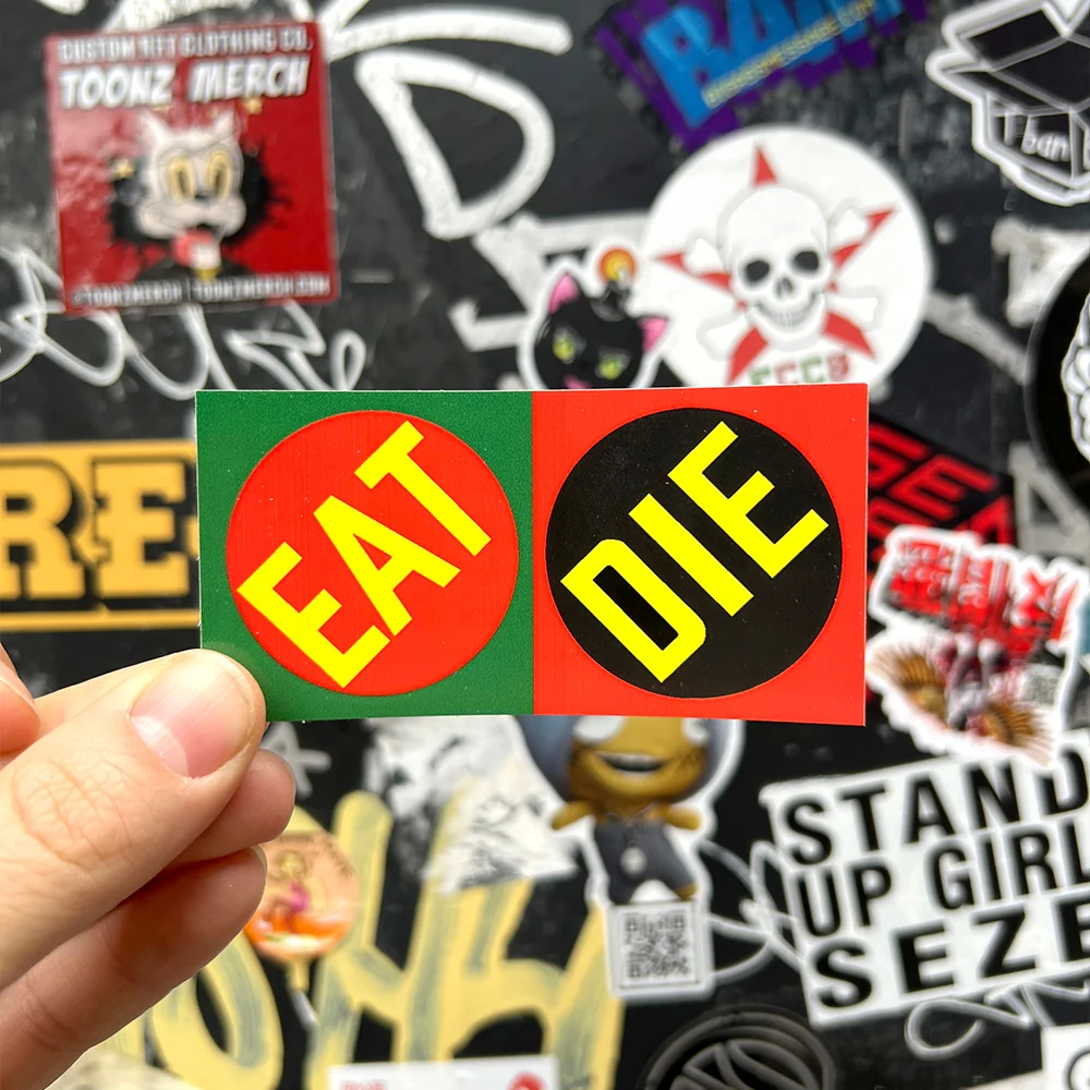 Eat Die By Robert Indiana  - Die-Cut Sticker - Image 2
