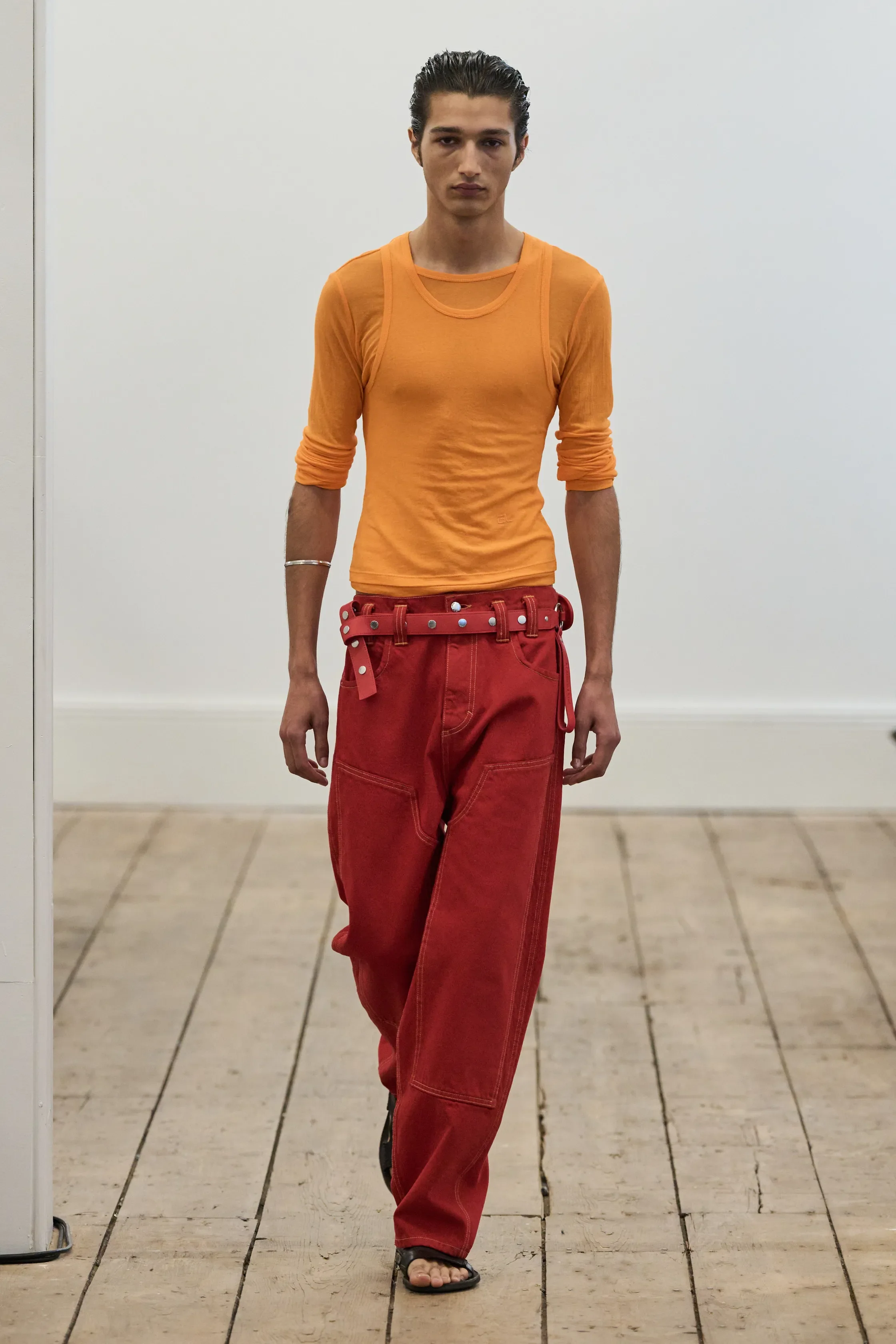Eckhaus Latta Base Long-sleeve TANGERINE - Image 12