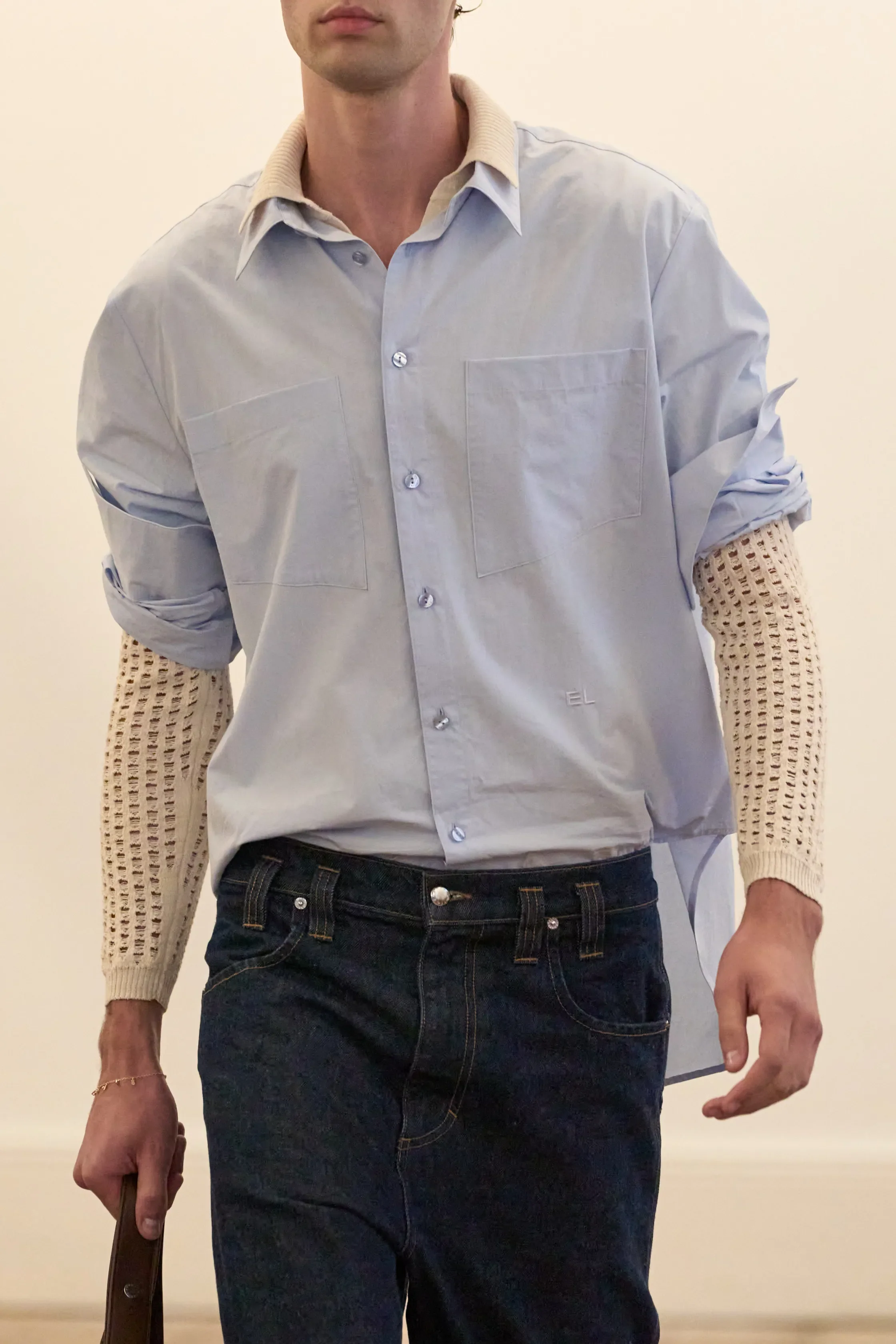 Eckhaus Latta BREEZE BUTTONDOWN Off-White - Image 23