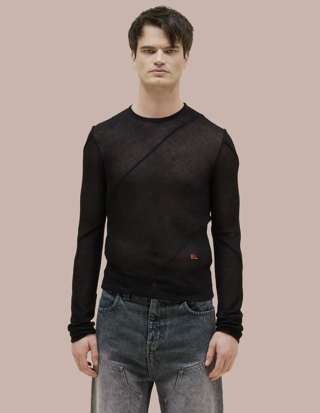 Eckhaus Latta Spiral Longsleeve Jet - Image 10