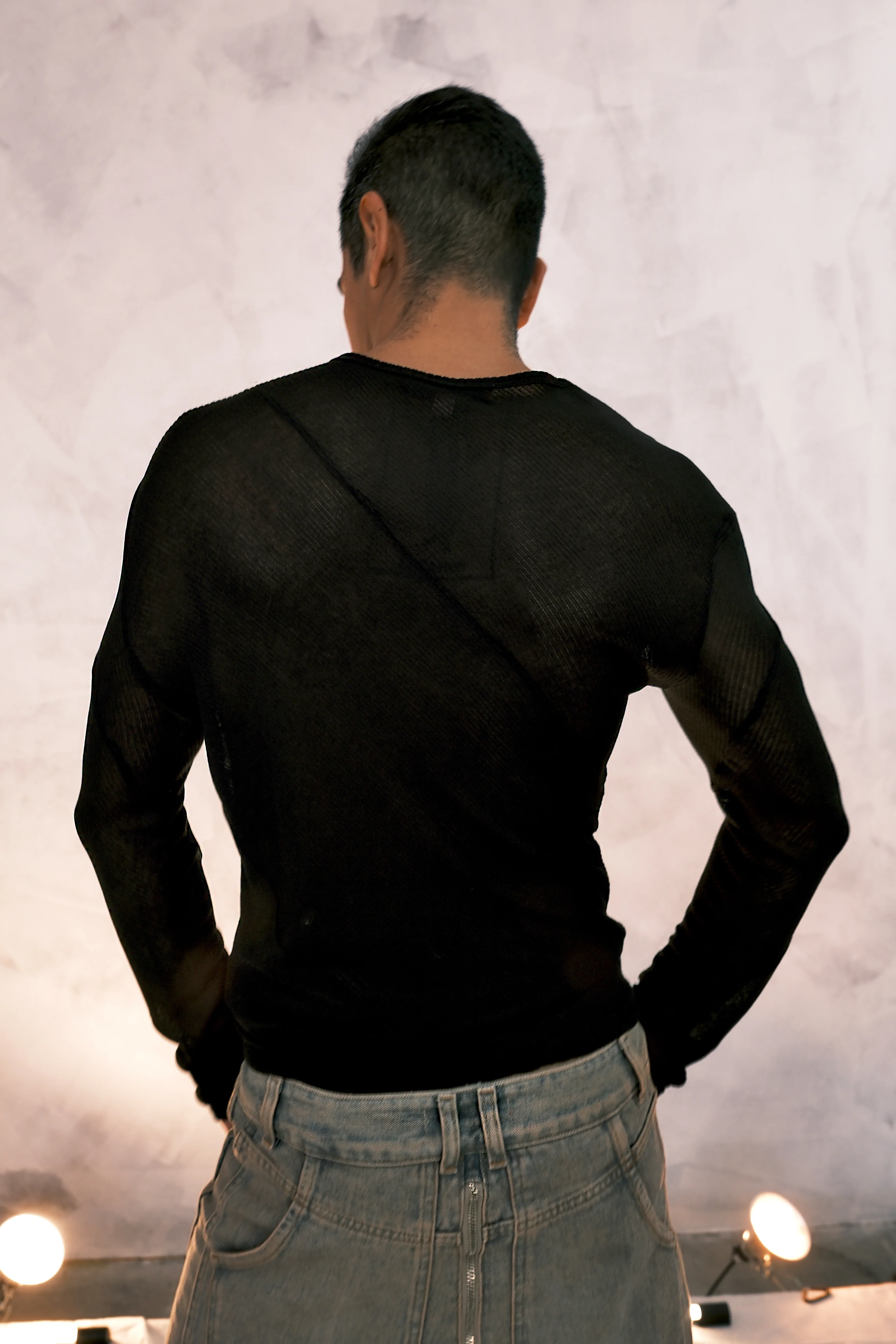 Eckhaus Latta Spiral Longsleeve Jet - Image 3
