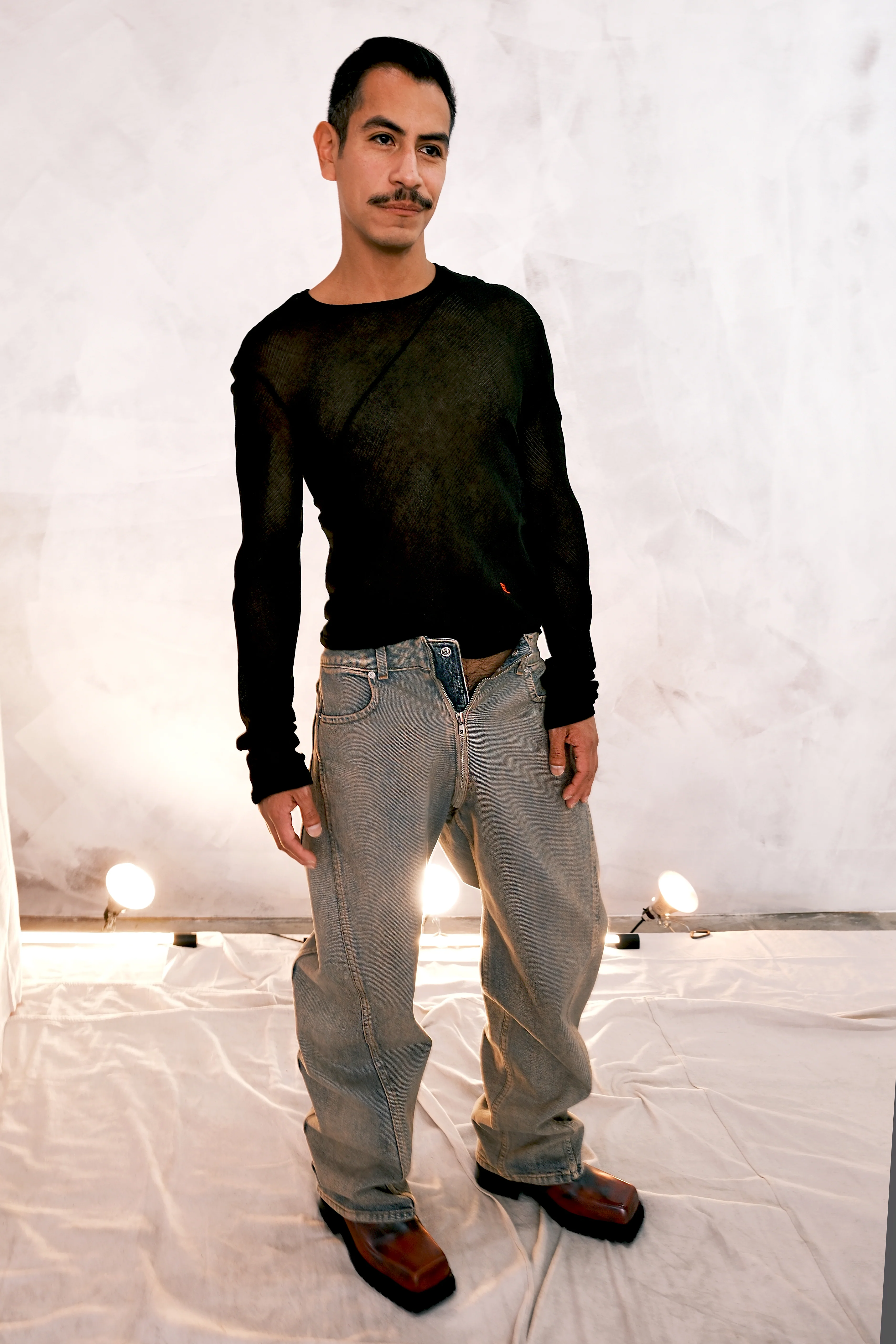 Eckhaus Latta Spiral Longsleeve Jet - Image 4