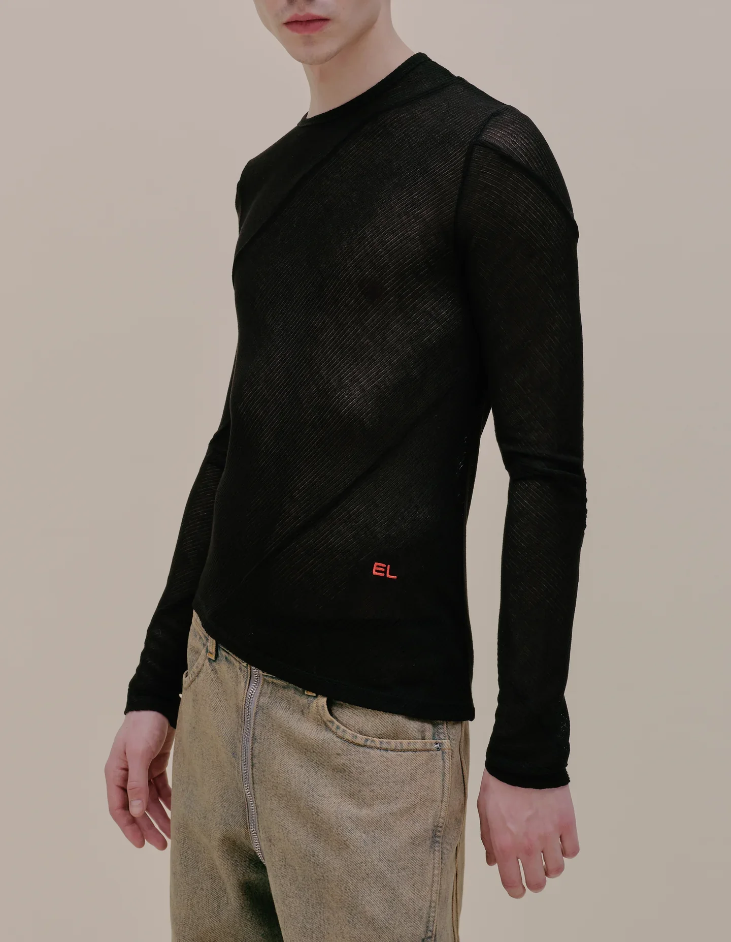 Eckhaus Latta Spiral Longsleeve Jet - Image 6