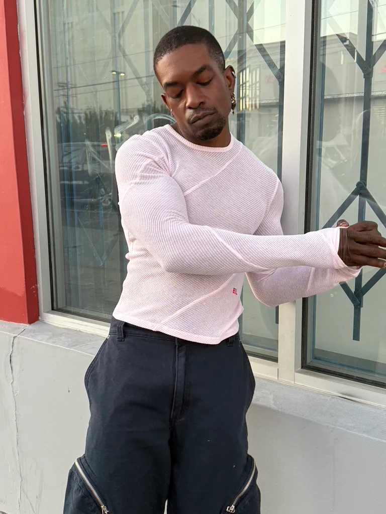 Eckhaus Latta Spiral Longsleeve Pheony - Image 9