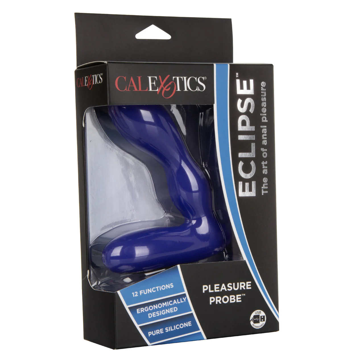Eclipse Rechargeable Silicone Pleasure Probe Butt Plug - Image 3