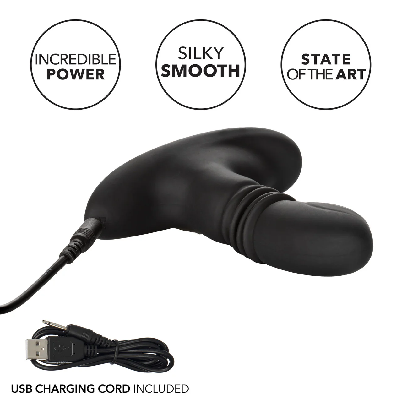 Eclipse Thrusting Rotator Probe Silicone Rechargeable Vibrating Butt Plug - Image 7