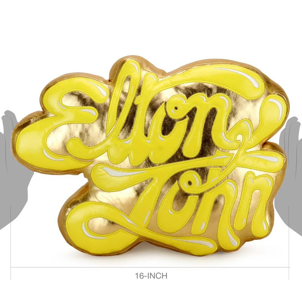 ELTON JOHN SPECIAL EDITION GOLD PILLOW BY KIDROBOT - Image 10