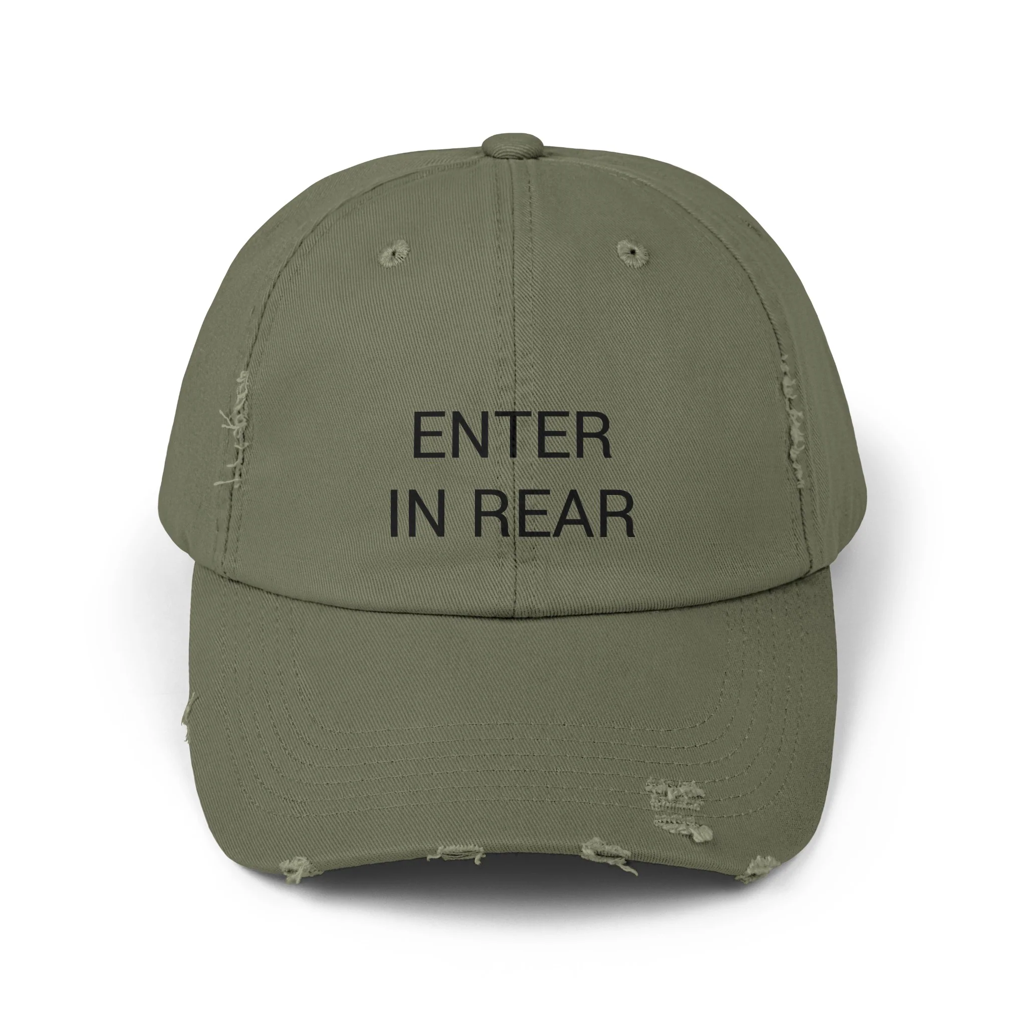 ENTER IN REAR Distressed Cap in 6 colors - Image 3