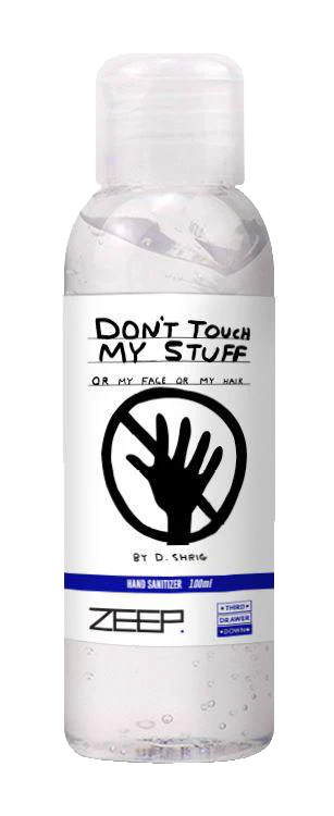Don't Touch My Stuff Hand Sanitizer 100ml x David Shrigley - Image 3