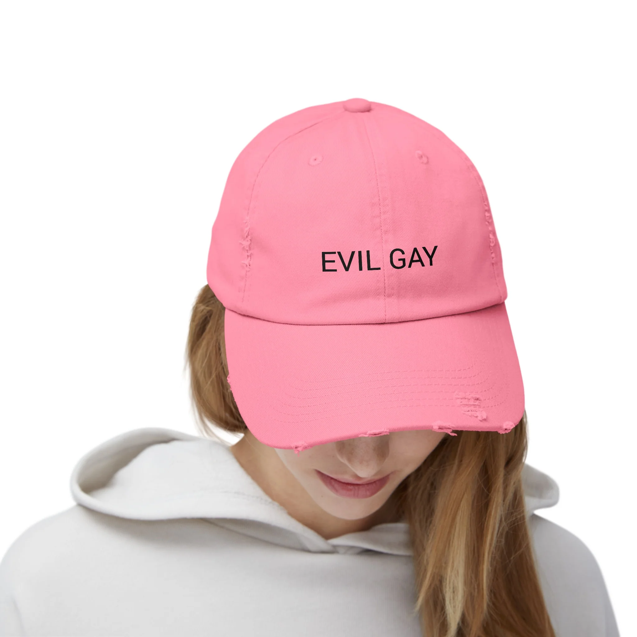 EVIL GAY Distressed Cap in 6 colors - Image 9