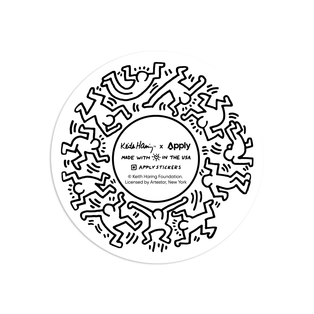 Flower By Keith Haring (Spring) - Die-Cut Sticker - Image 3