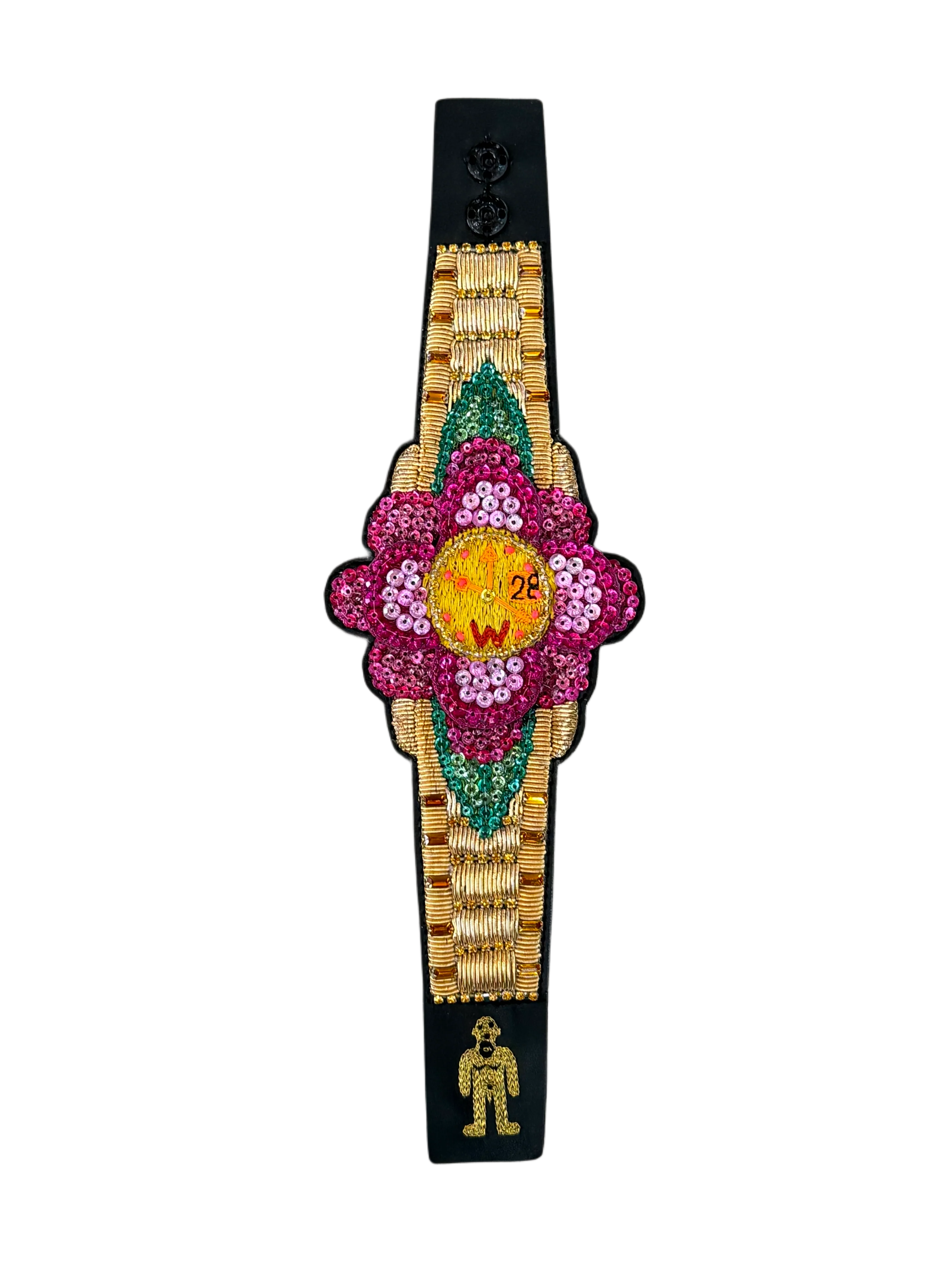 FLOWER POWER WATCH BRACELET by Walter Van Beirendonck - Image 2