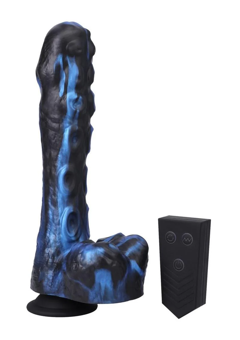 Fort Troff's Tendrill Thruster Rechargeable Silicone Mini Machine Dildo - Blue - Image 3