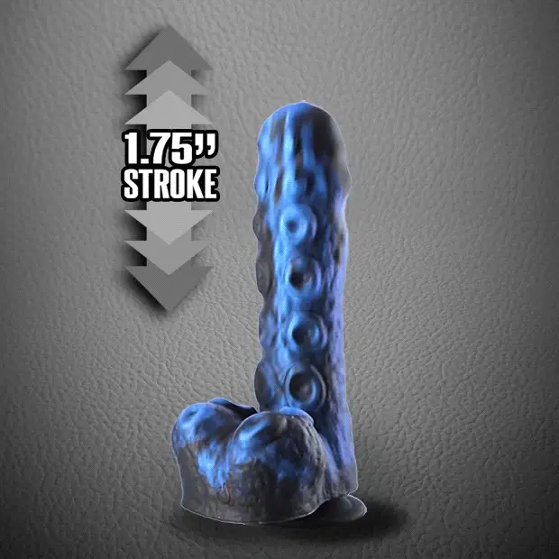 Fort Troff's Tendrill Thruster Rechargeable Silicone Mini Machine Dildo - Blue - Image 6