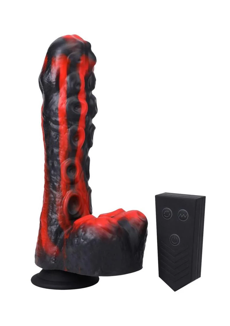 Fort Troff's Tendrill Thruster Rechargeable Silicone Mini Machine Dildo - Red - Image 3