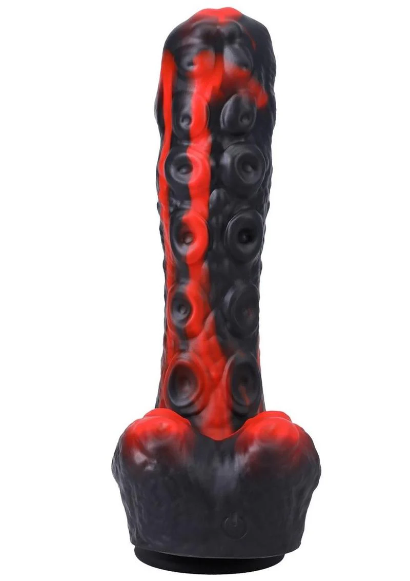 Fort Troff's Tendrill Thruster Rechargeable Silicone Mini Machine Dildo - Red - Image 4