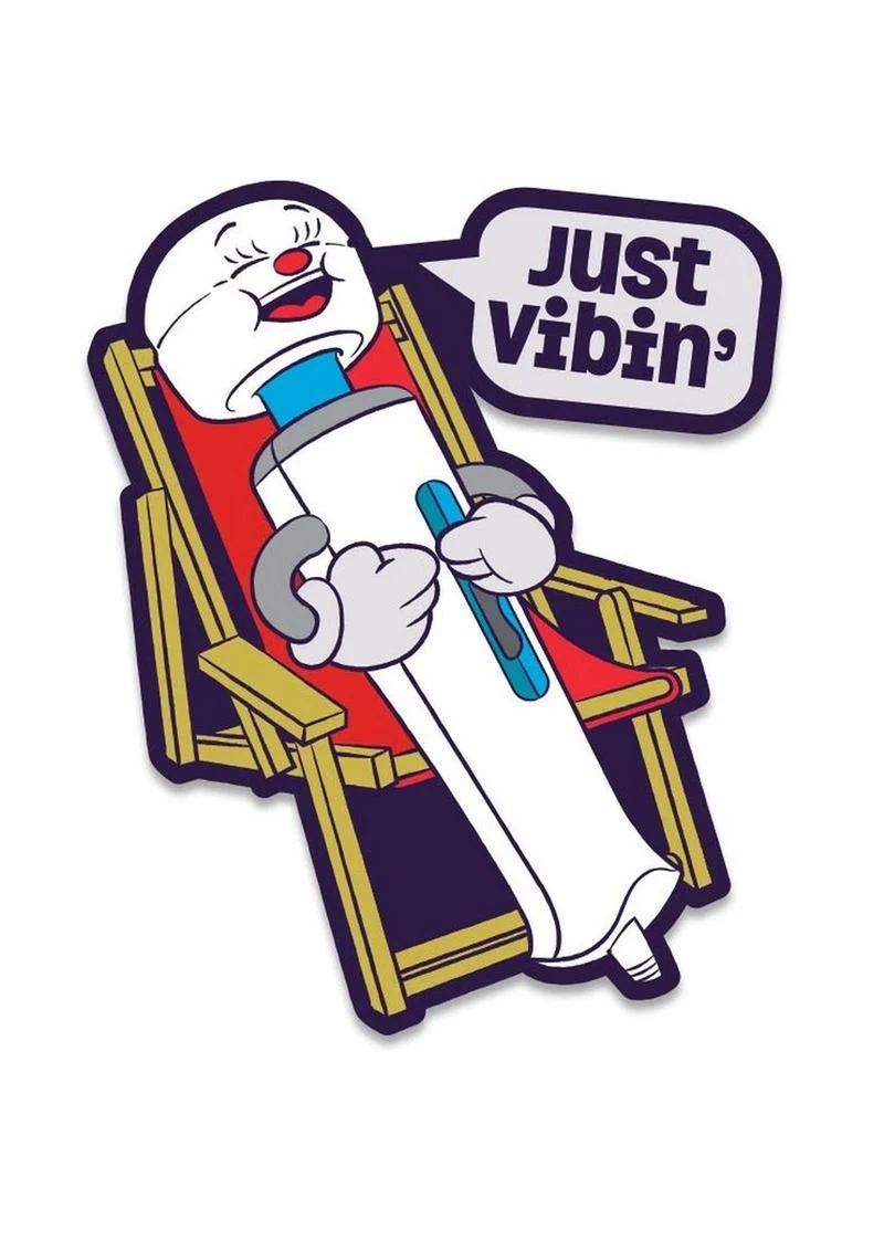 Fuck Buddies Just Vibin' Enamel Pin - Image 2
