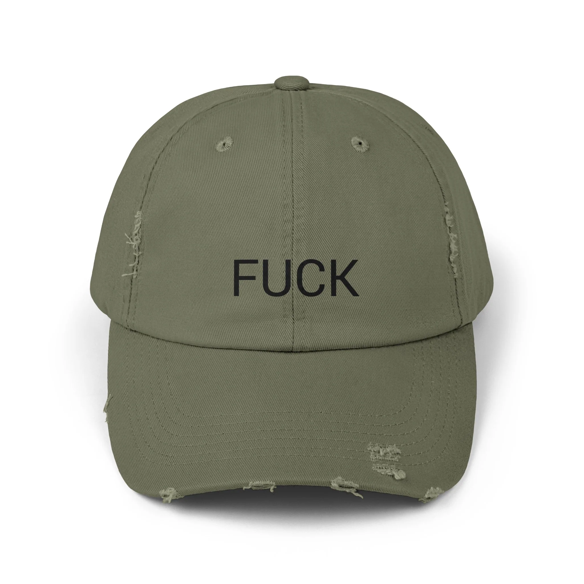 FUCK Distressed Cap in 6 colors - Image 4