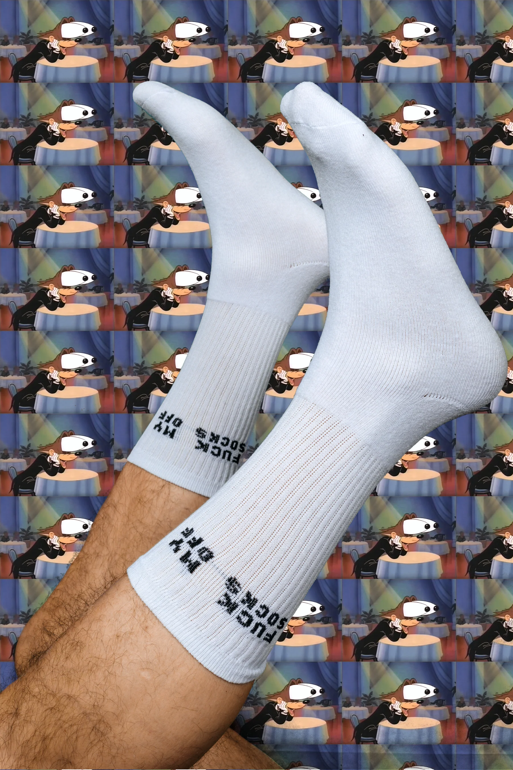 FUCK MY SOCKS OFF SOCKS / white - Image 2