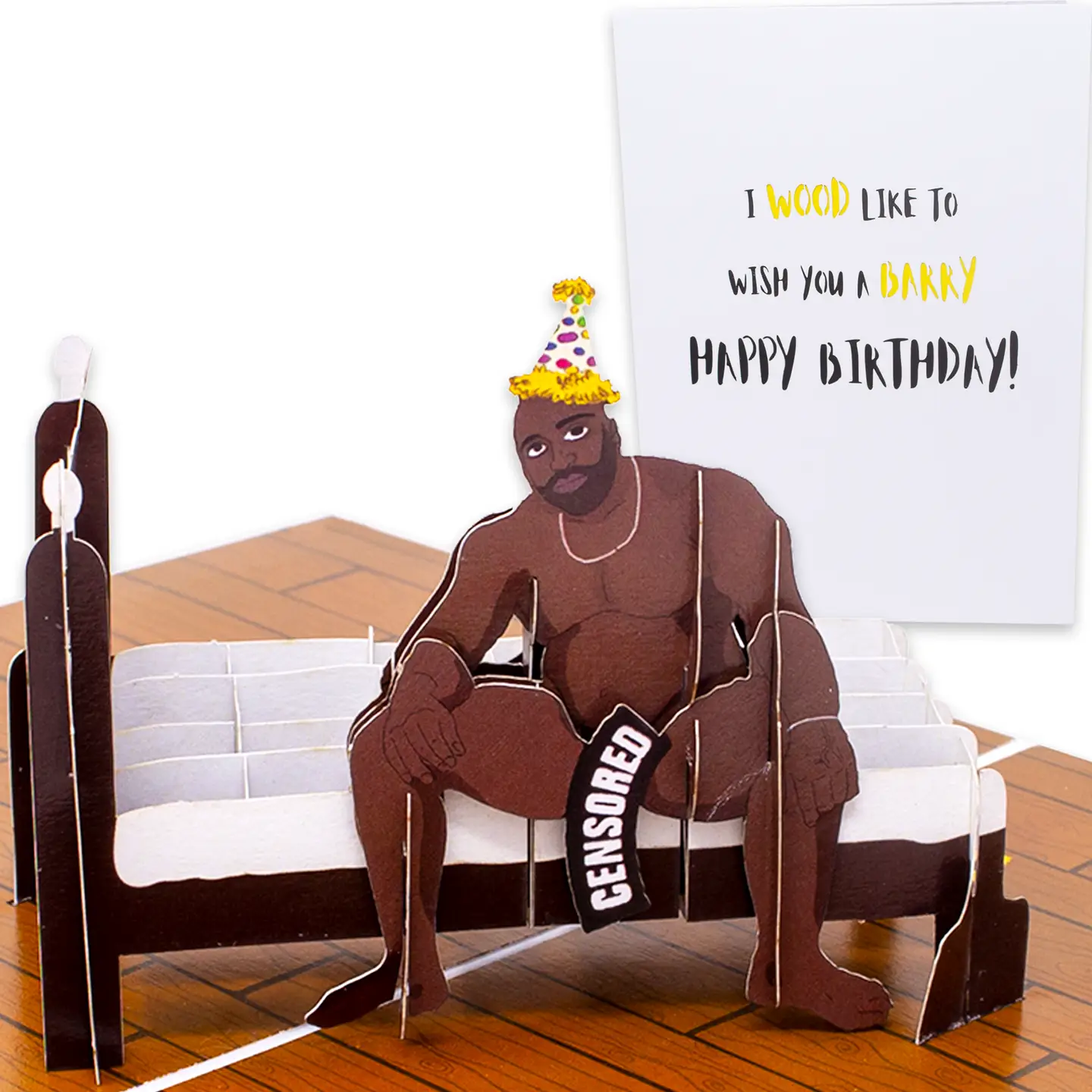 Funny Barry Wood Birthday Card Pop Up 3D Barry Wood Meme - Image 2