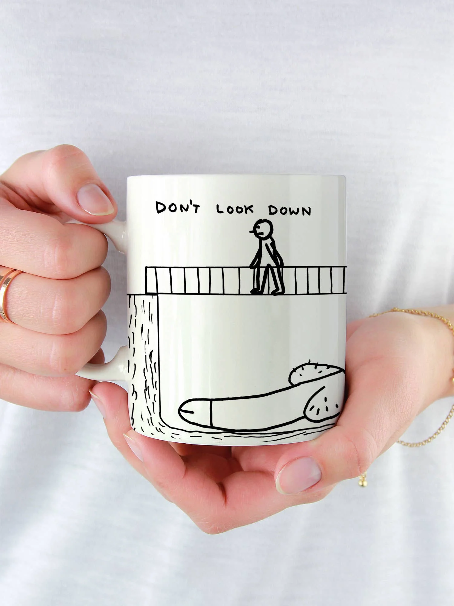 David Shrigley Mug - Dont Look Down - Image 3