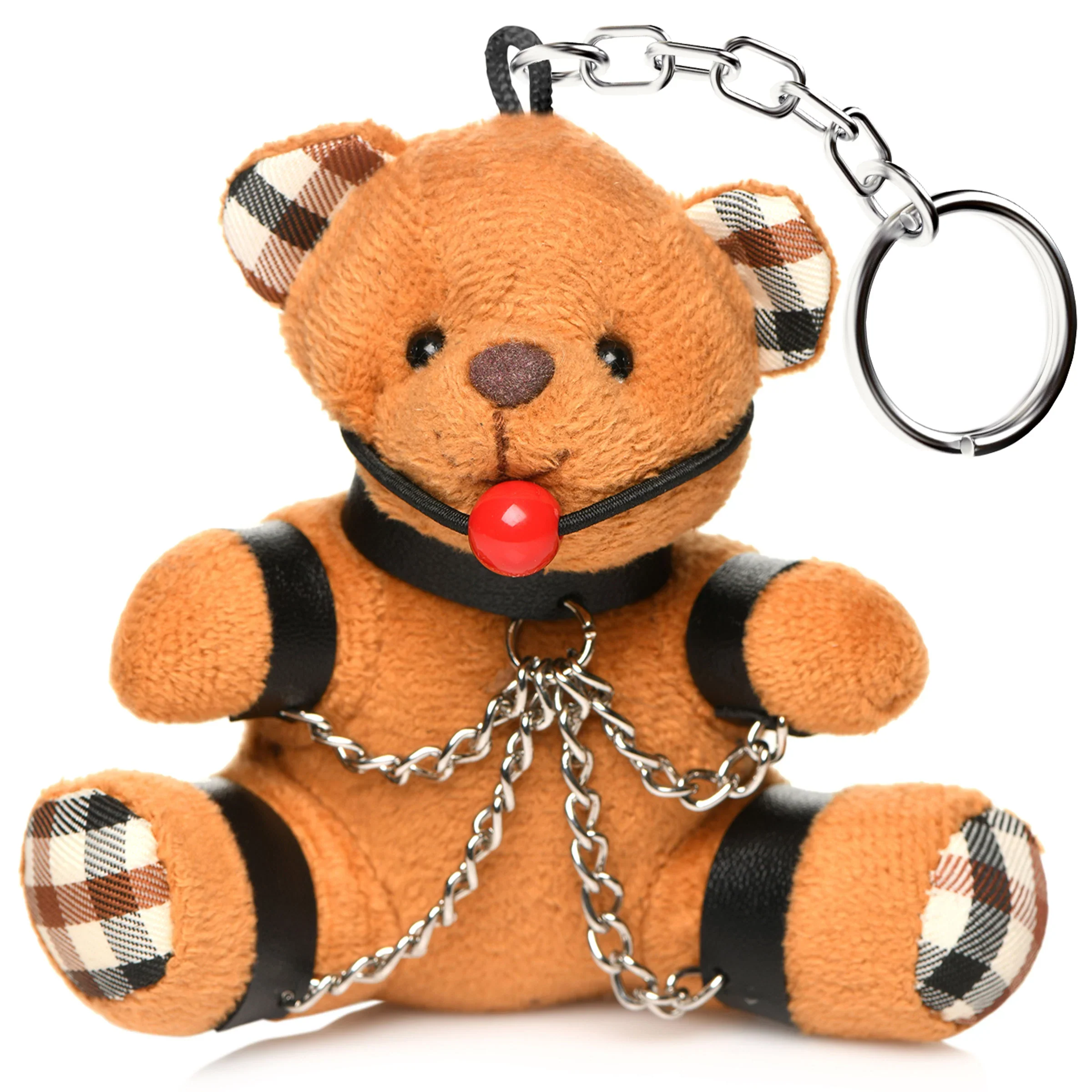 GAGGED TEDDY BEAR KEYCHAIN - Image 4