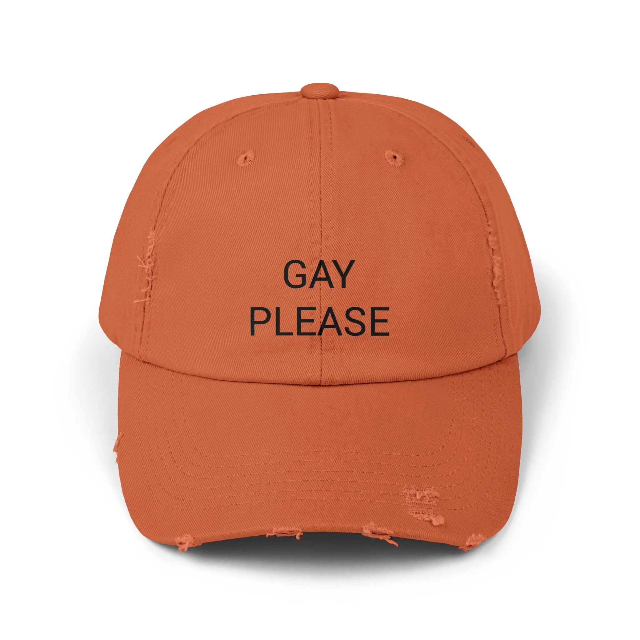 GAY PLEASE Distressed Cap in 6 colors - Image 2