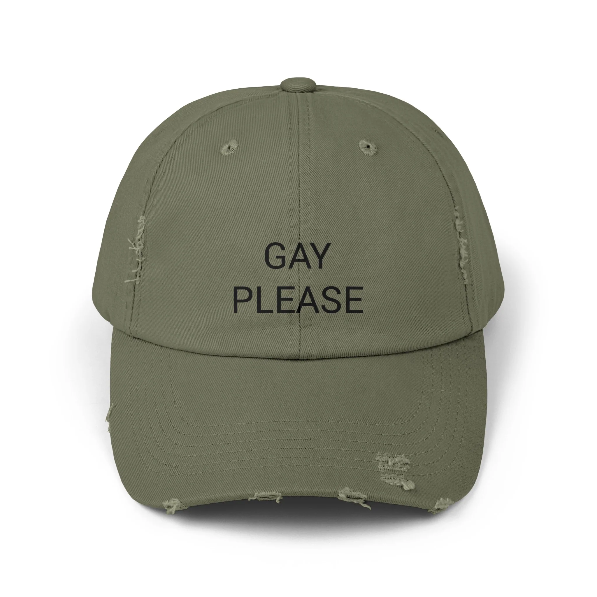 GAY PLEASE Distressed Cap in 6 colors - Image 3