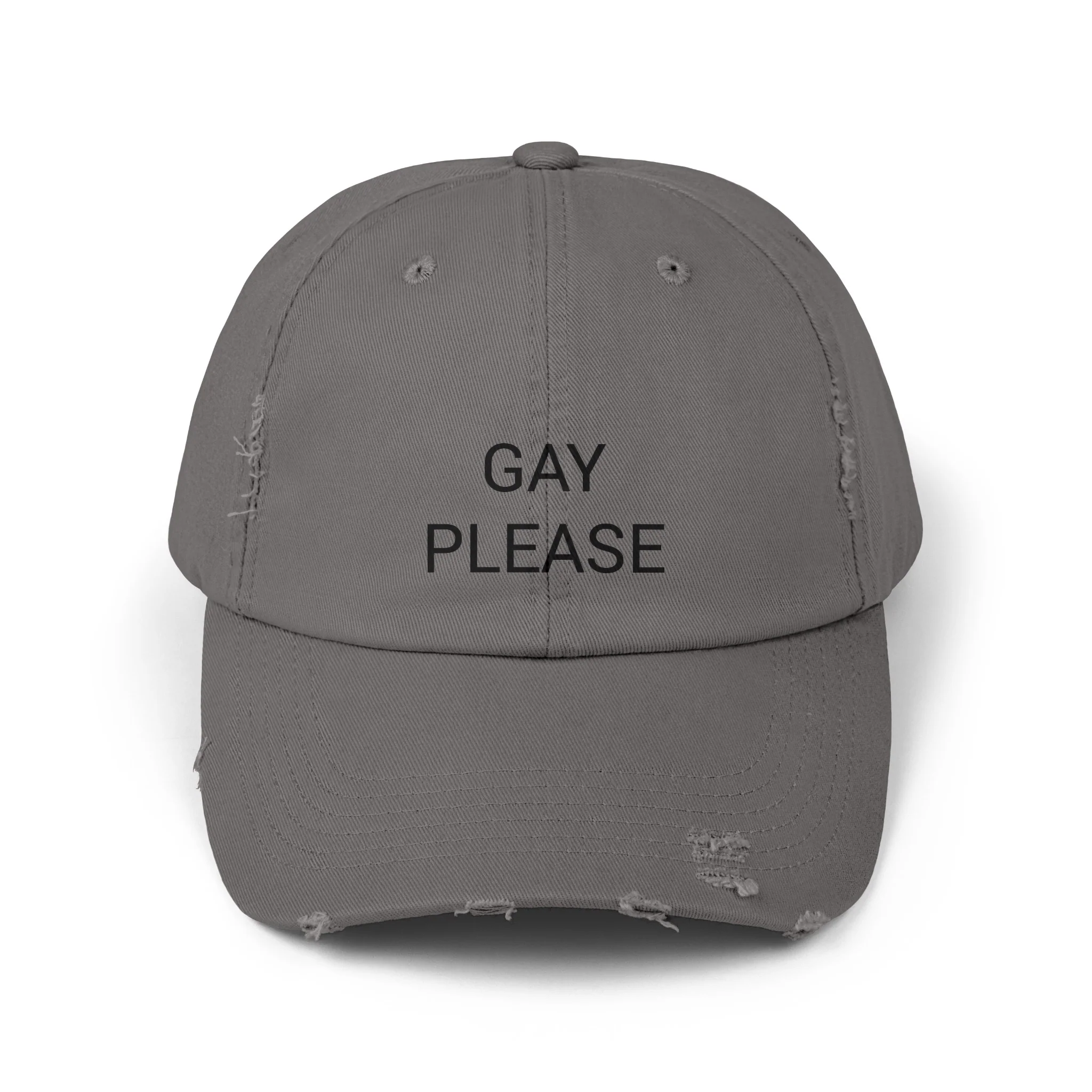 GAY PLEASE Distressed Cap in 6 colors - Image 4