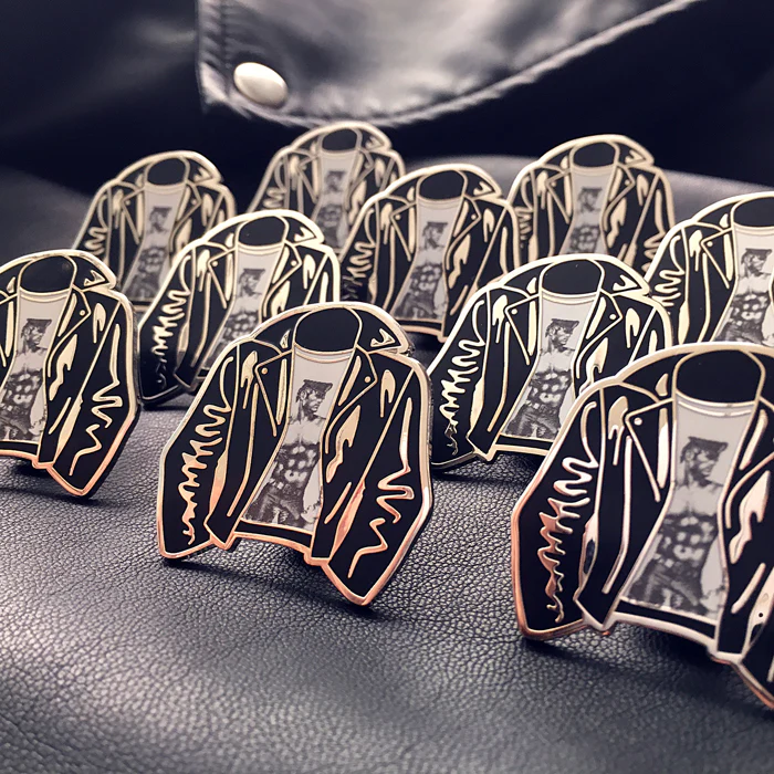 GAYPIN' ENAMEL PIN: TOM OF FINLAND LEATHER JACKET - Image 3