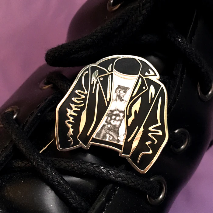 GAYPIN' ENAMEL PIN: TOM OF FINLAND LEATHER JACKET - Image 4