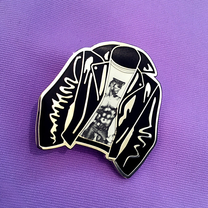 GAYPIN' ENAMEL PIN: TOM OF FINLAND LEATHER JACKET - Image 5