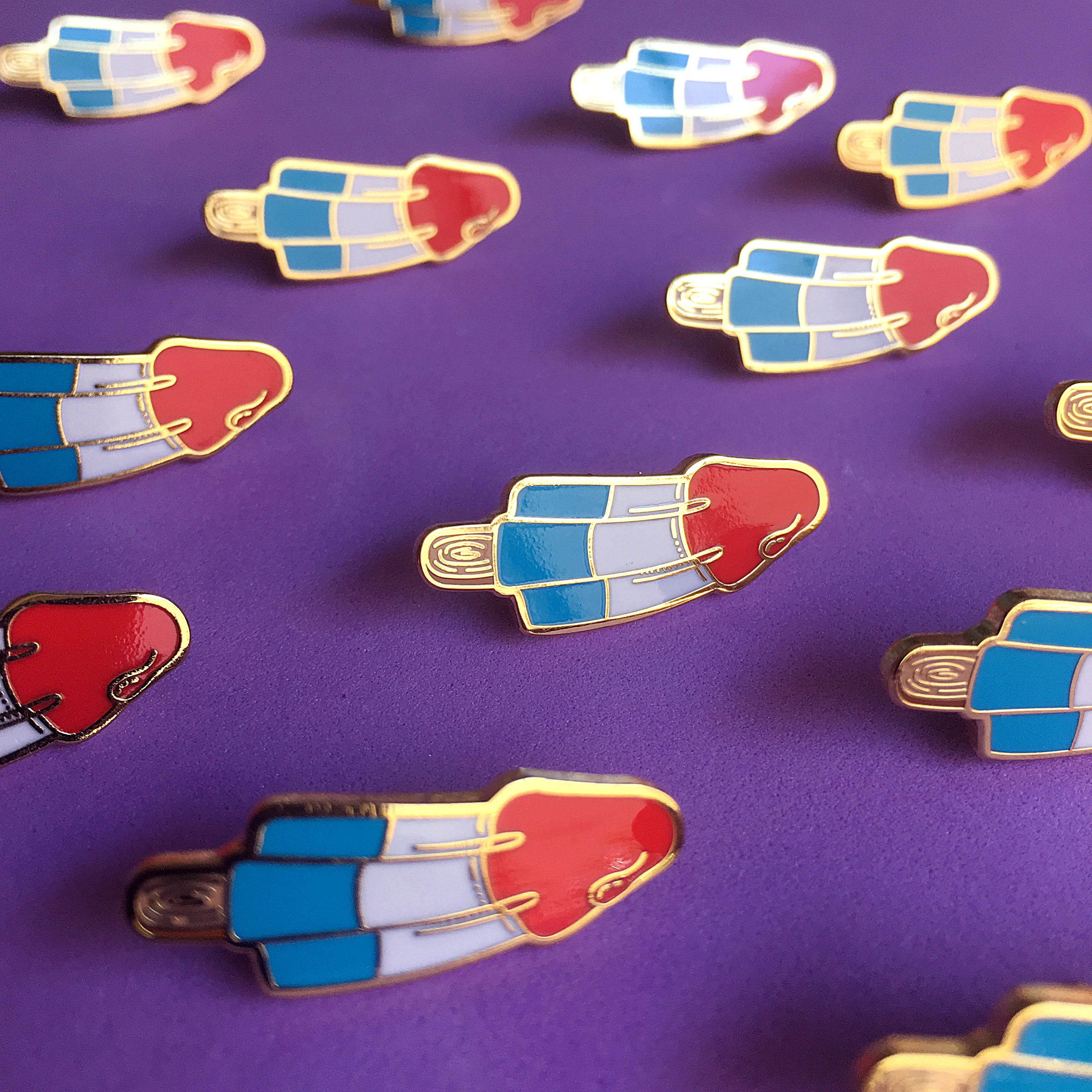 GAYPIN' ENAMEL PIN: ROCKET POP - Image 2