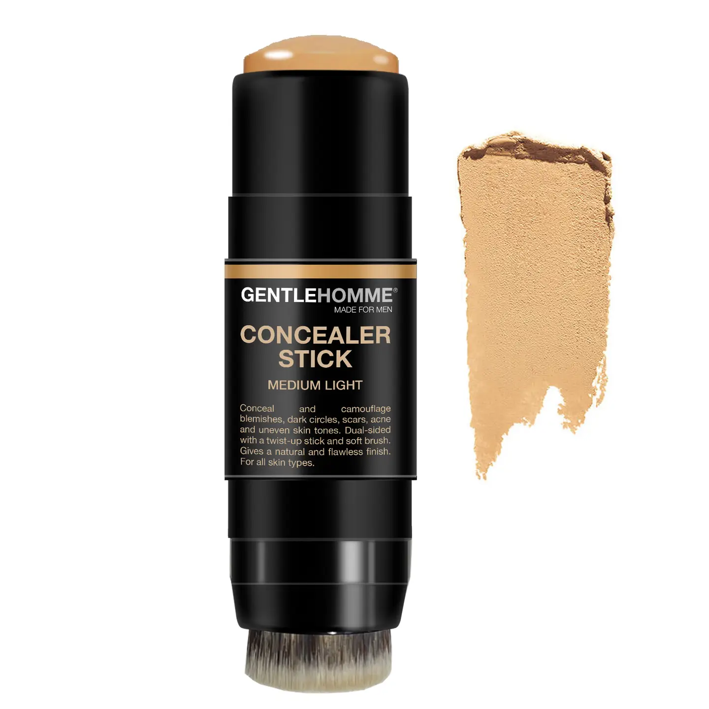 Gentlehomme Concealer Stick & Brush For Men - Image 3
