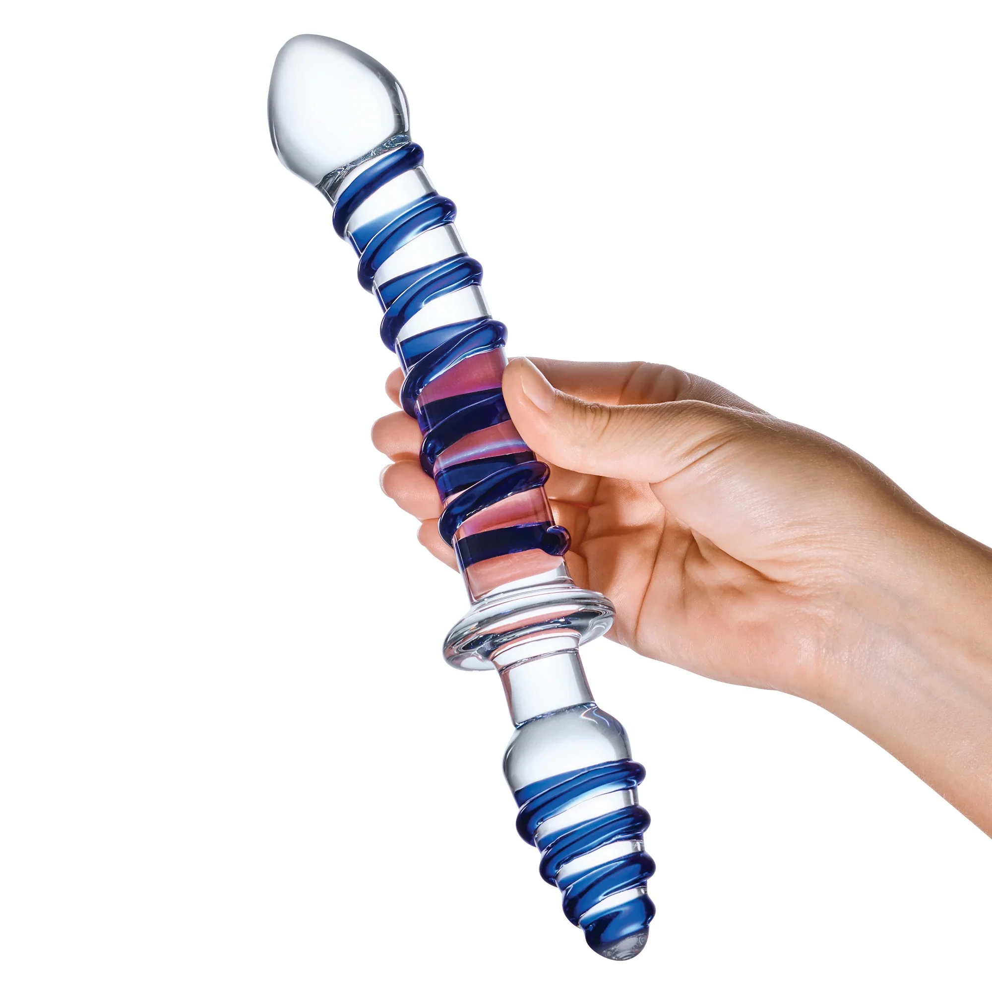 Gläs 10" Mr. Swirly Double Ended Glass Dildo & Butt Plug - Image 4