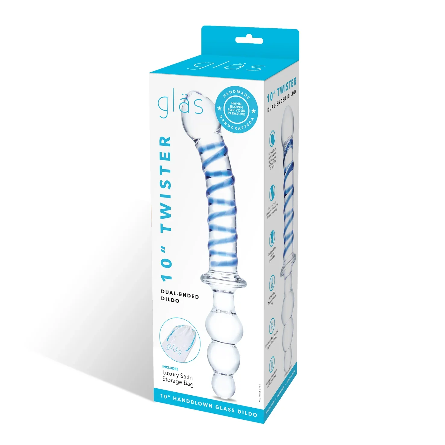 Gläs 10" Twister Dual-Ended Dildo - Image 8