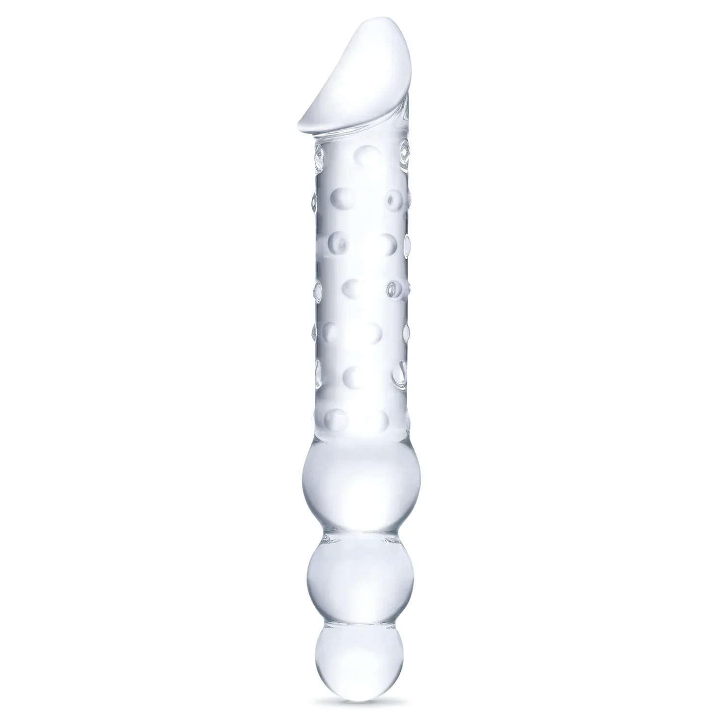 Gläs 12" Double Ended Glass Dildo with Anal Beads - Image 2