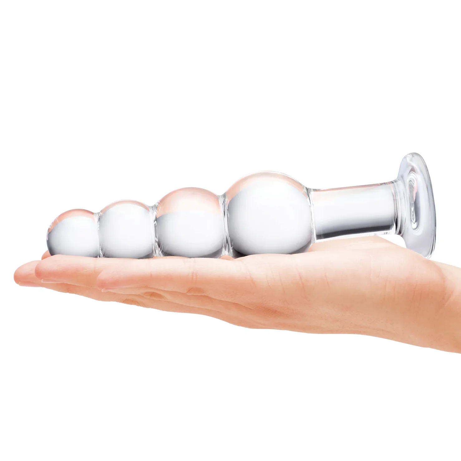 Gläs 7.25" Glass Beaded Butt Plug - Image 5