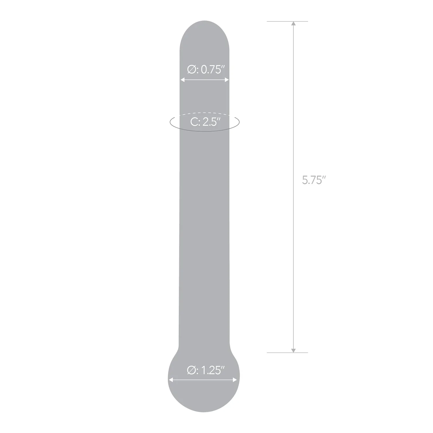 Gläs 7" straight glass dildo - Image 7
