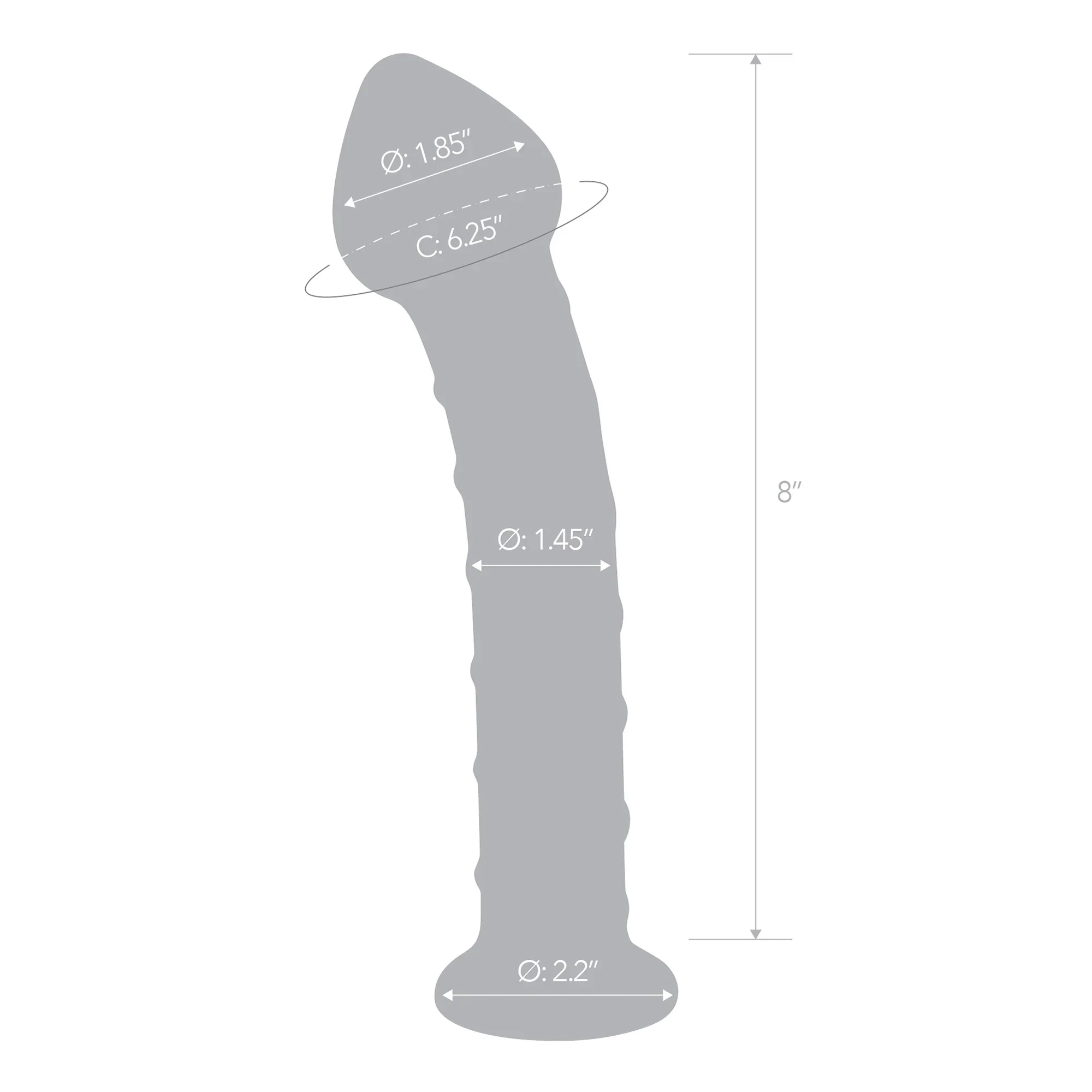 Gläs 8" Mr. Swirly Dildo - Image 5