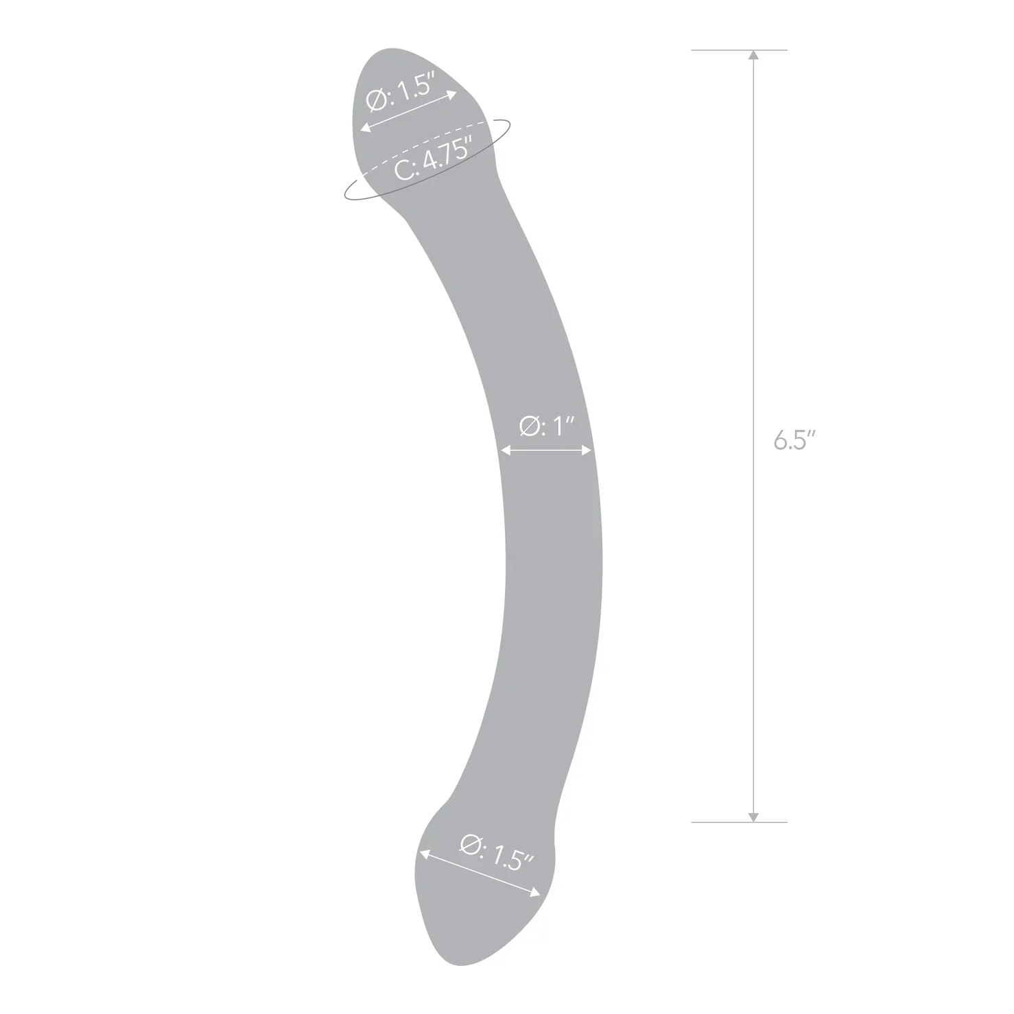 Gläs 8" Red Head Double Dildo - Image 7
