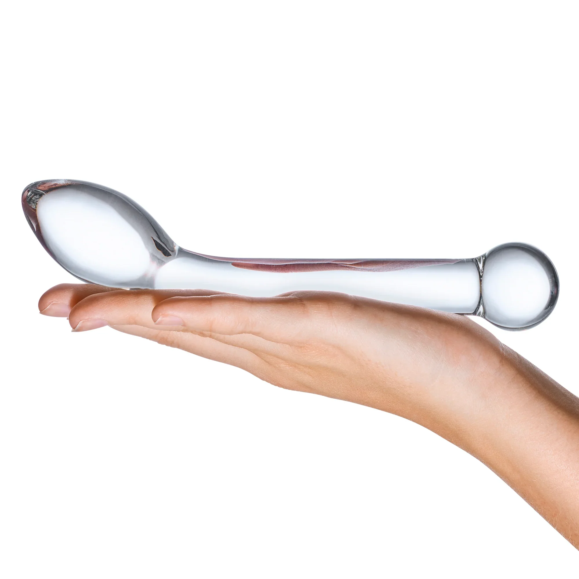 Gläs 8" Slimline P-Spot Glass Dildo - Image 5