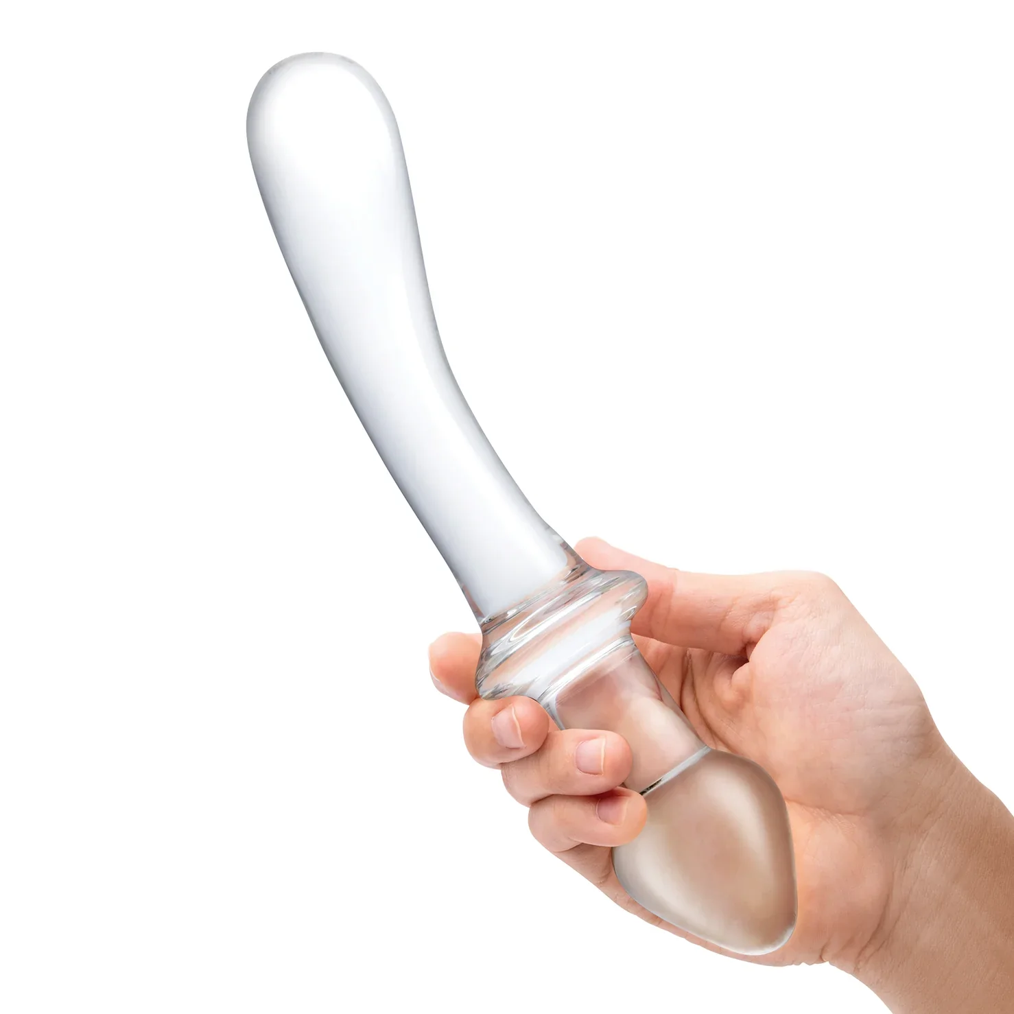 Gläs 9" Classic Curved Dual-Ended Dildo - Image 4