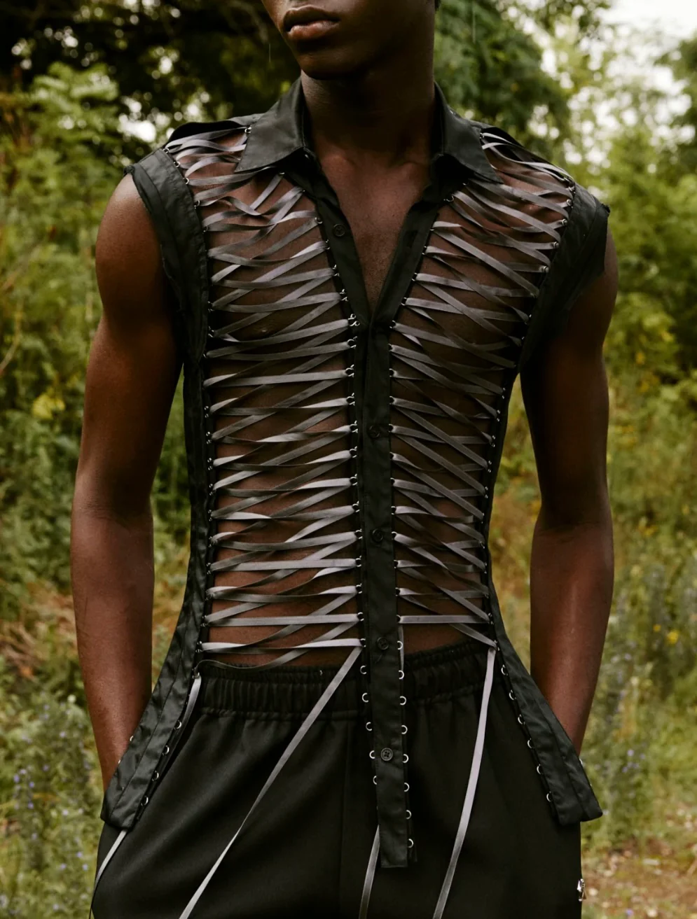 GMBH SAM LACE SLEEVELESS SHIRT - Image 2