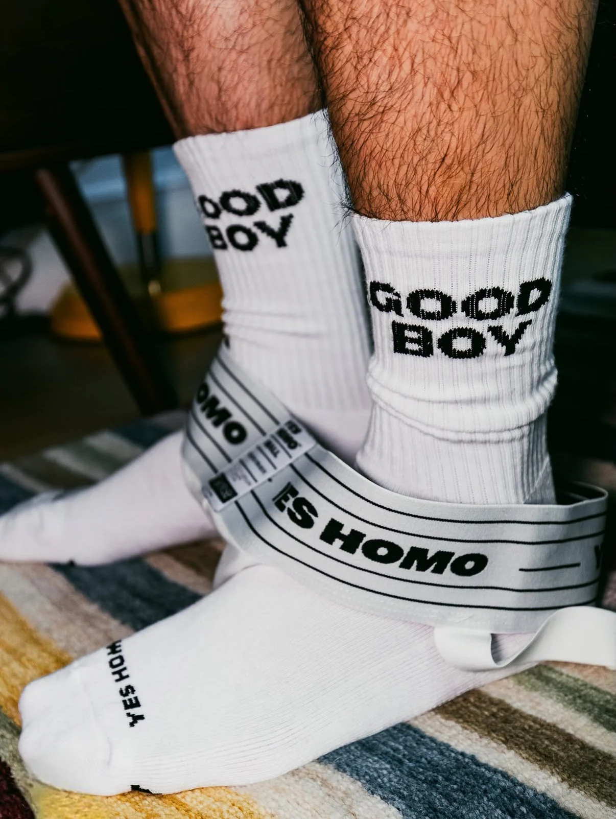 Good Boy Socks by YES HOMO - Black - Image 7
