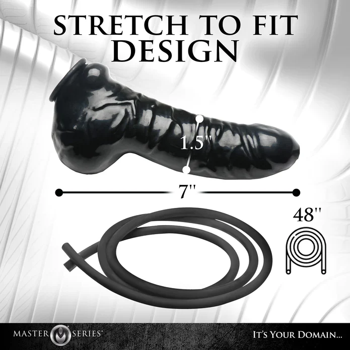 Guzzler Realistic Penis Sheath With Tube - Image 3