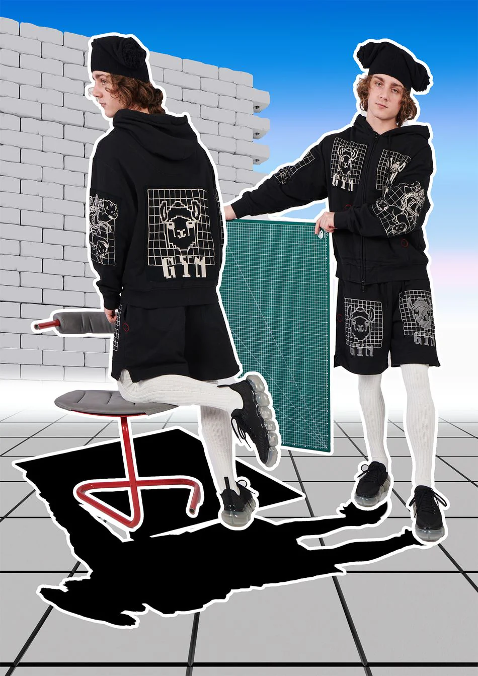 GYM ZIP UP HOODIE by Bernhard Willhelm FW22 - Image 3