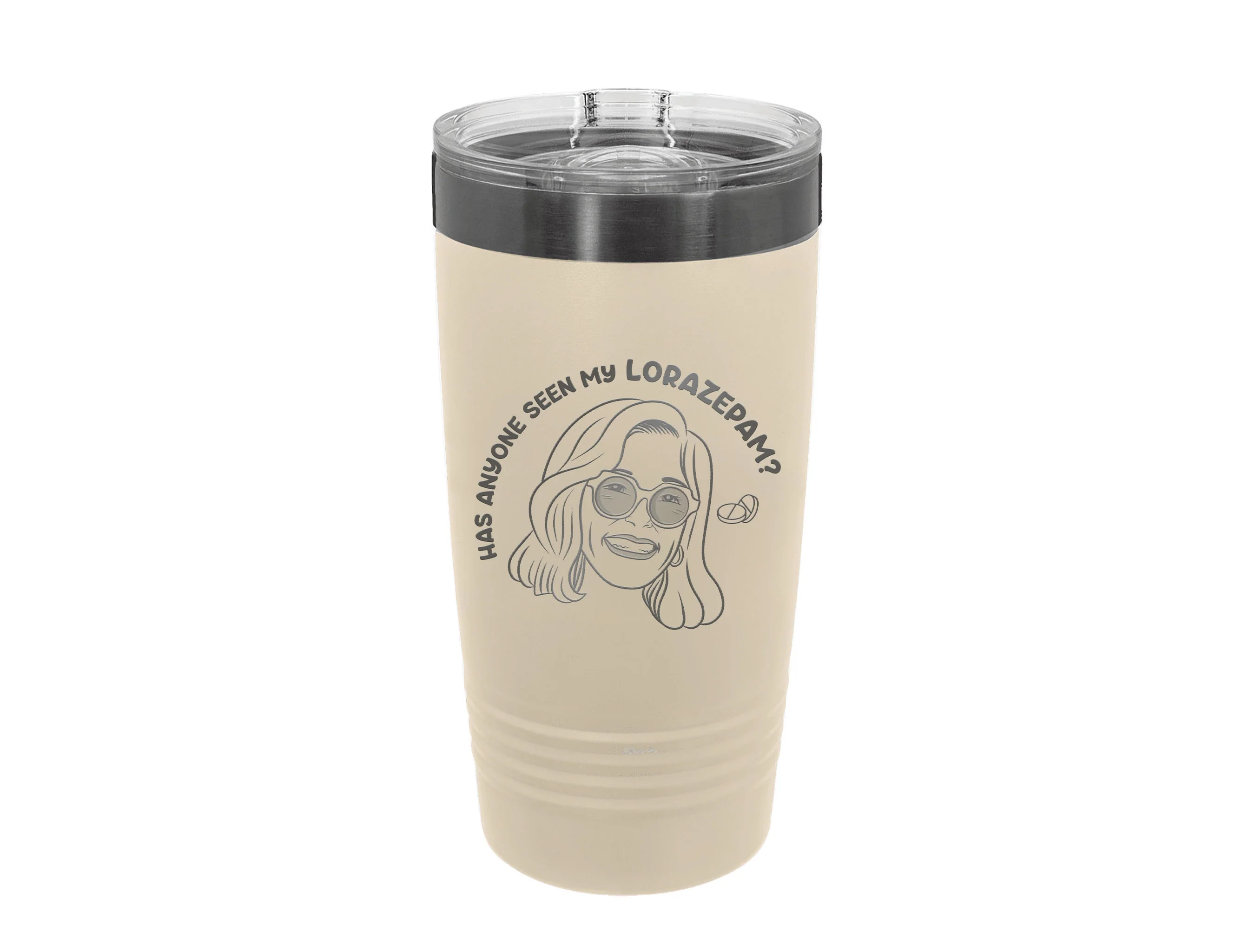 Has Anyone Seen My Lorazepam? White Lotus Insulated Tumbler - Image 3