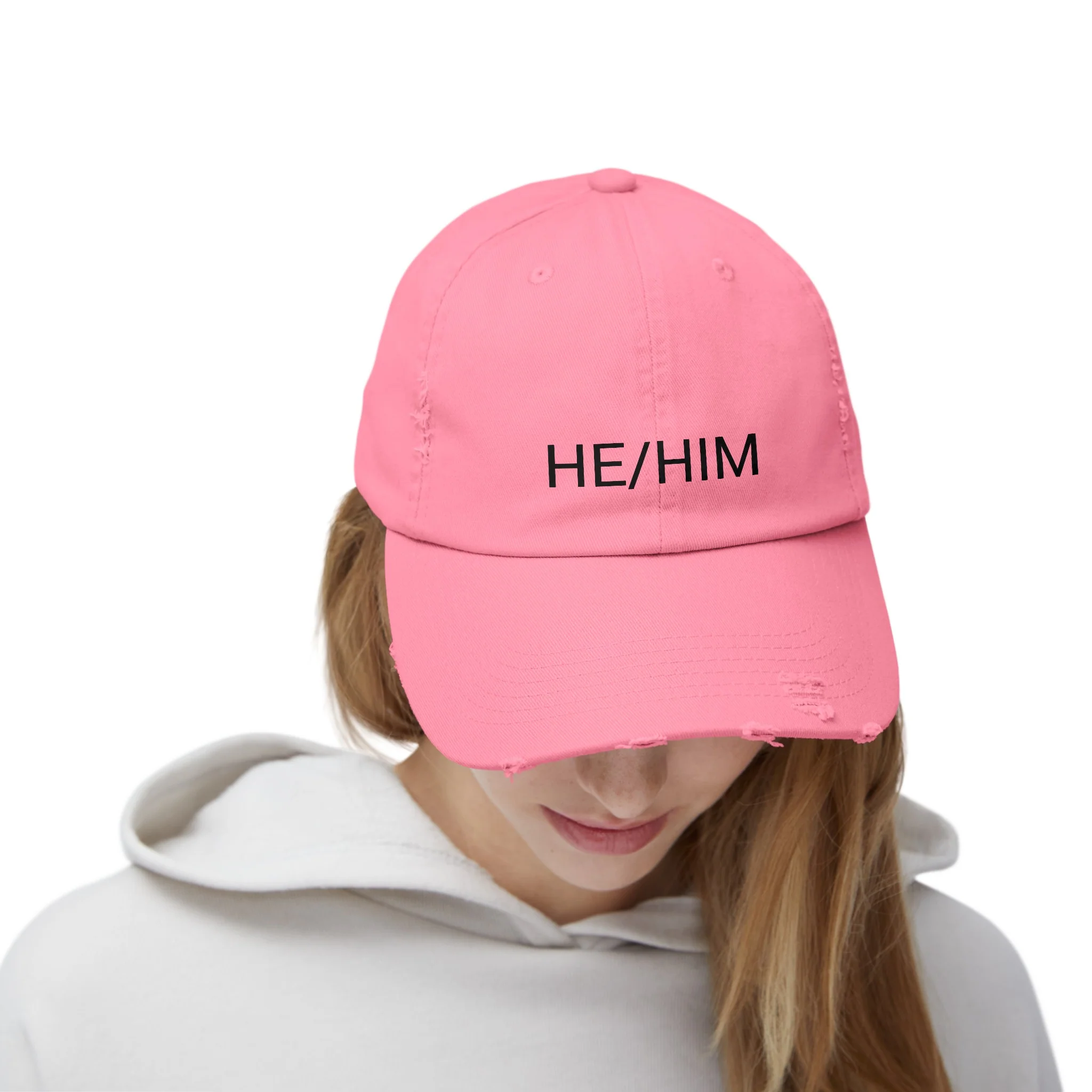 HE/HIM Distressed Cap in 6 colors - Image 28